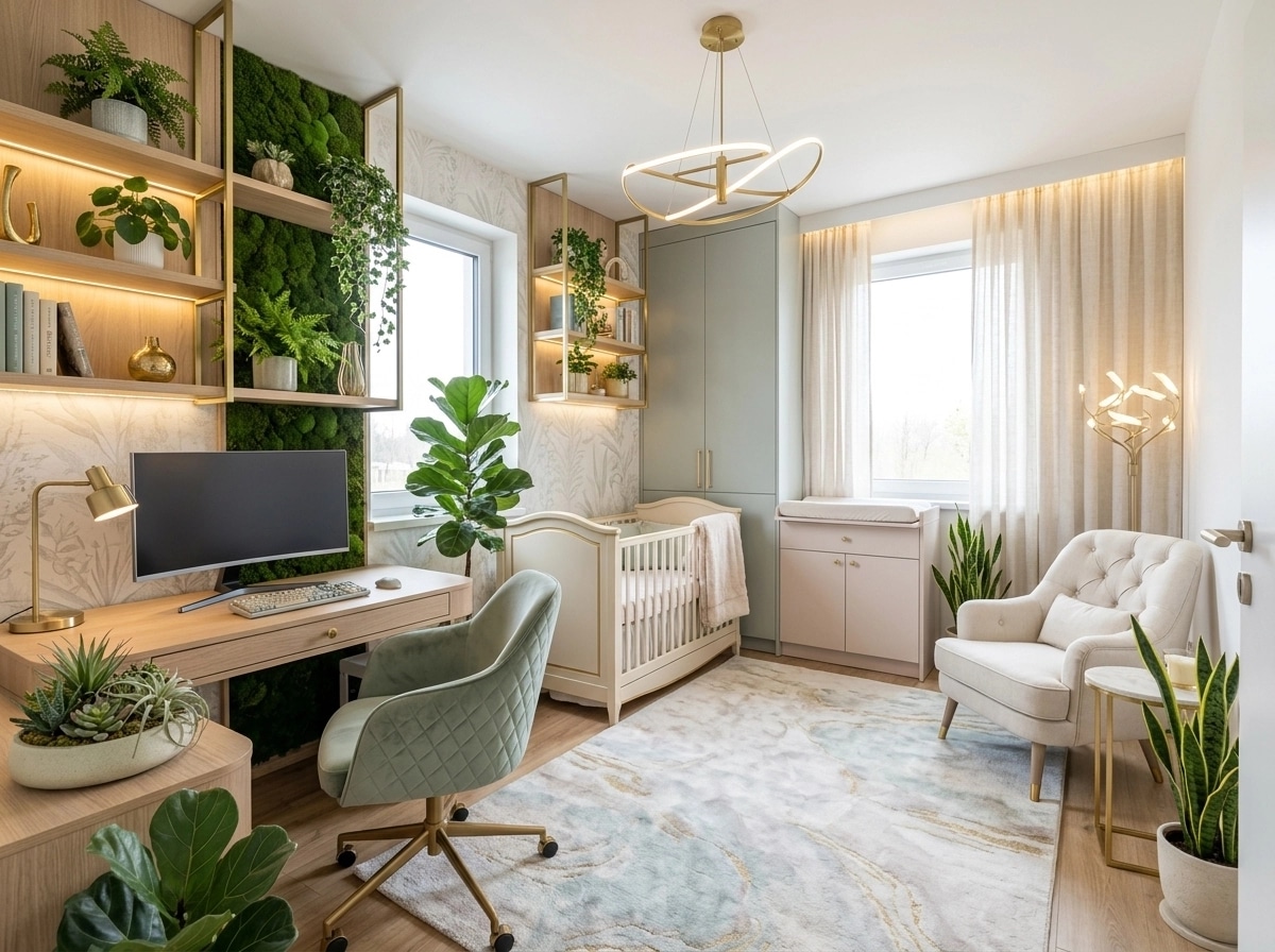 Biophilic Office design — interior photo by GenRoom AI