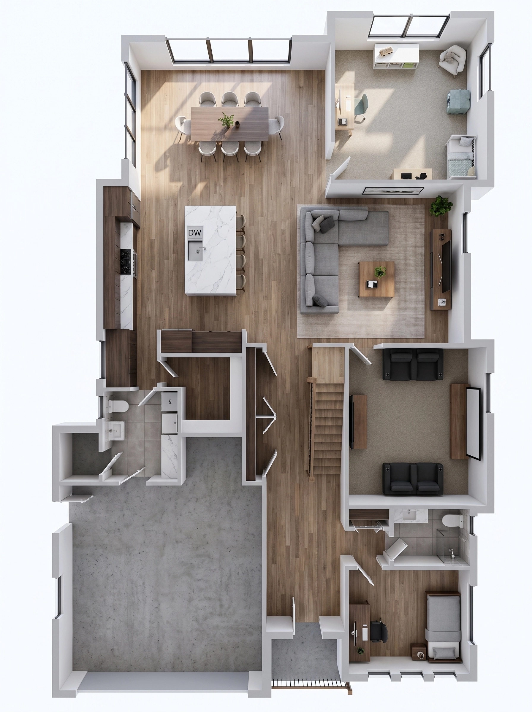 Interior design in Contemporary style — Living Room by GenRoom AI