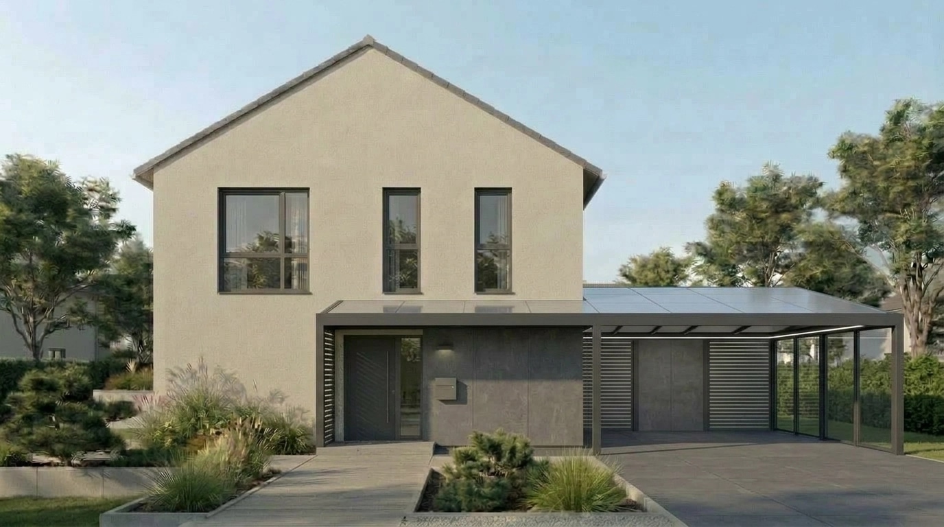 Facade design in German Modernist Facade style — Facade by GenRoom AI