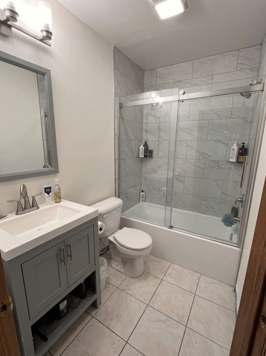 Bathroom interior in no_style style — photo by GenRoom AI