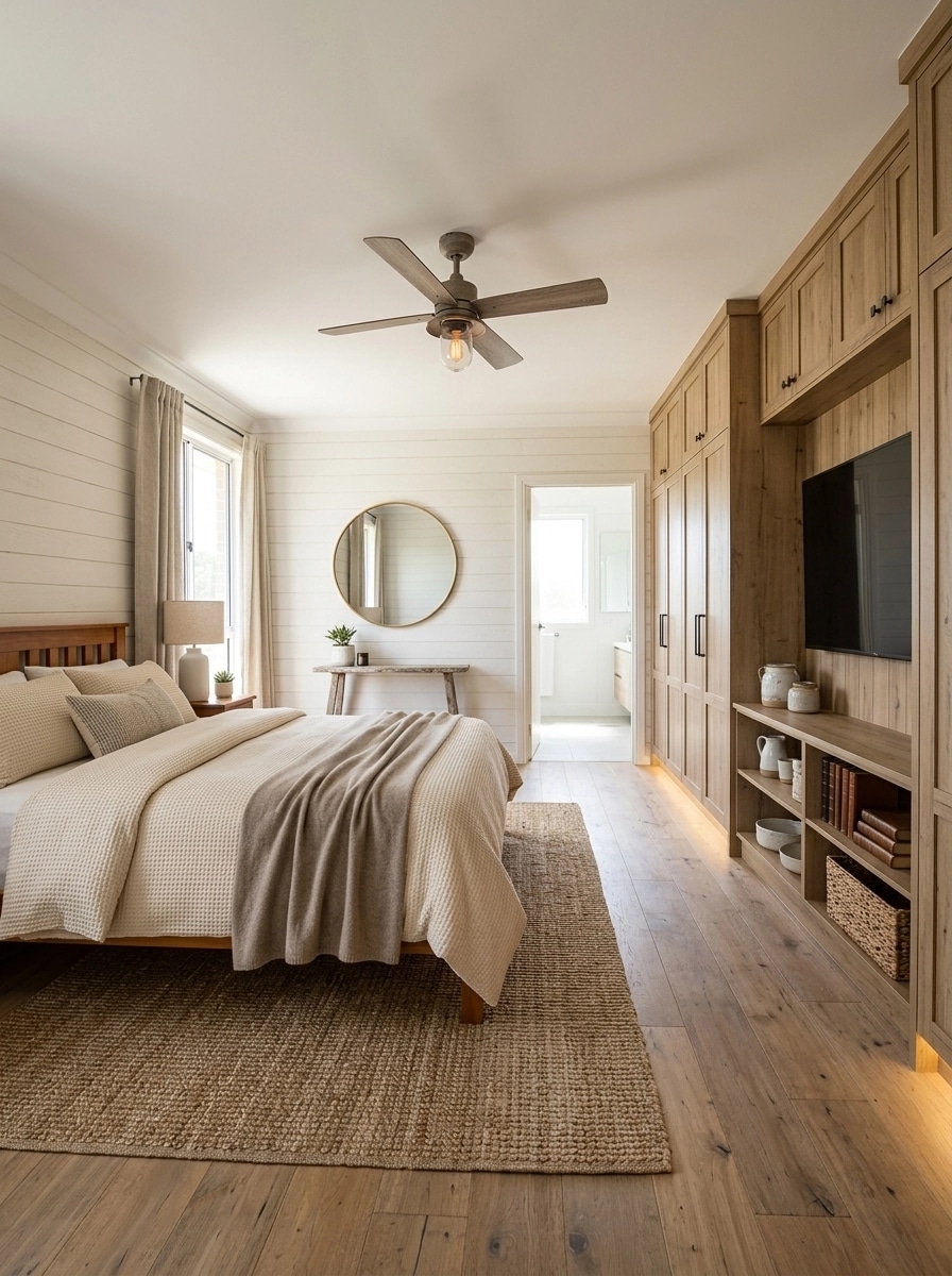 Interiördesign i stilen Modern Farmhouse — Sovrum av GenRoom AI