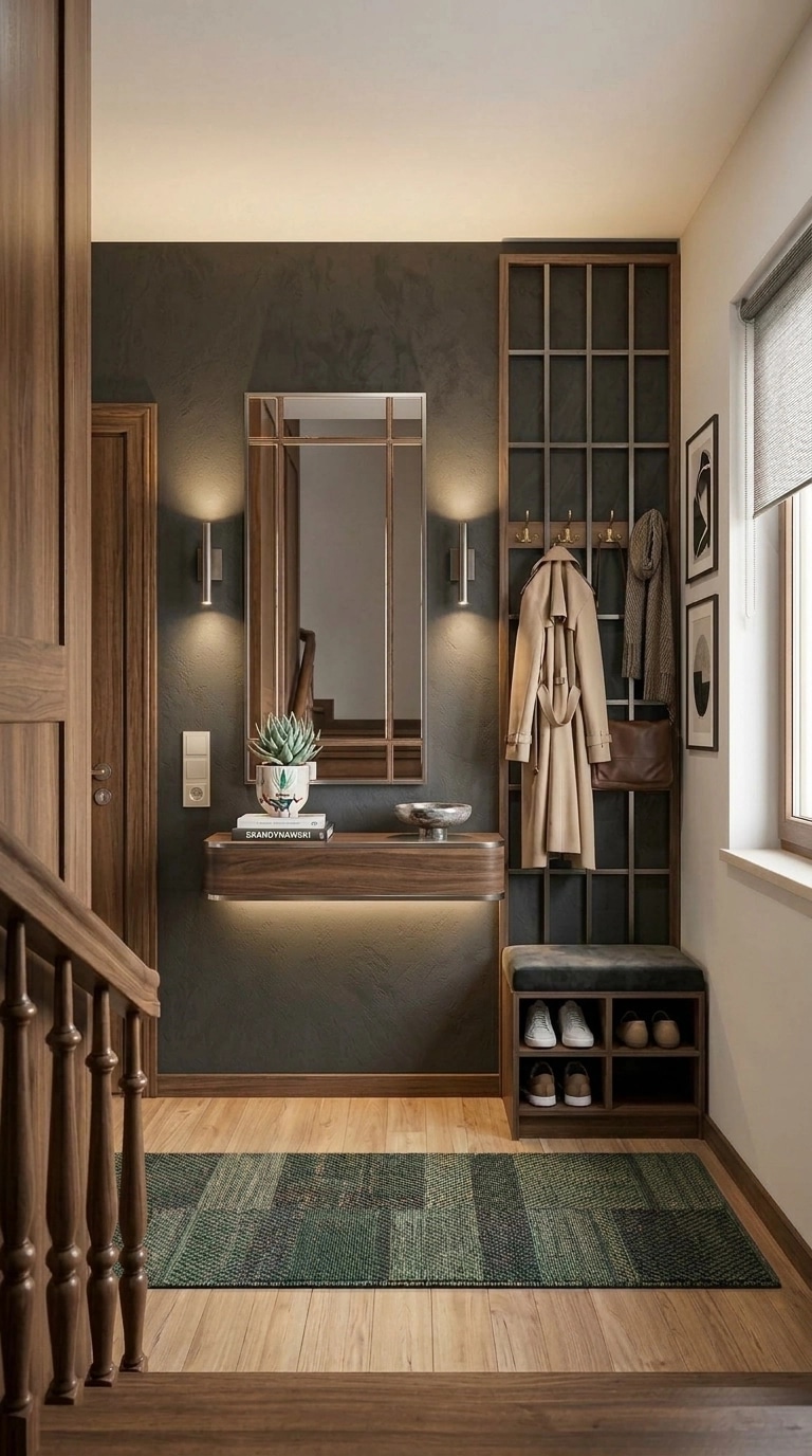 Hallway interior in Contemporary style — photo by GenRoom AI