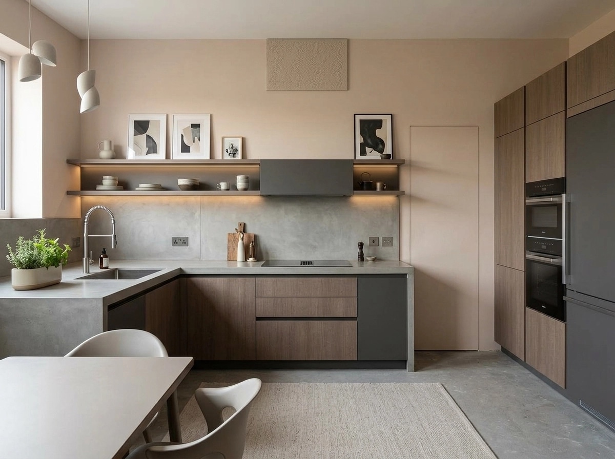 Kitchen interior in Contemporary style — photo by GenRoom AI