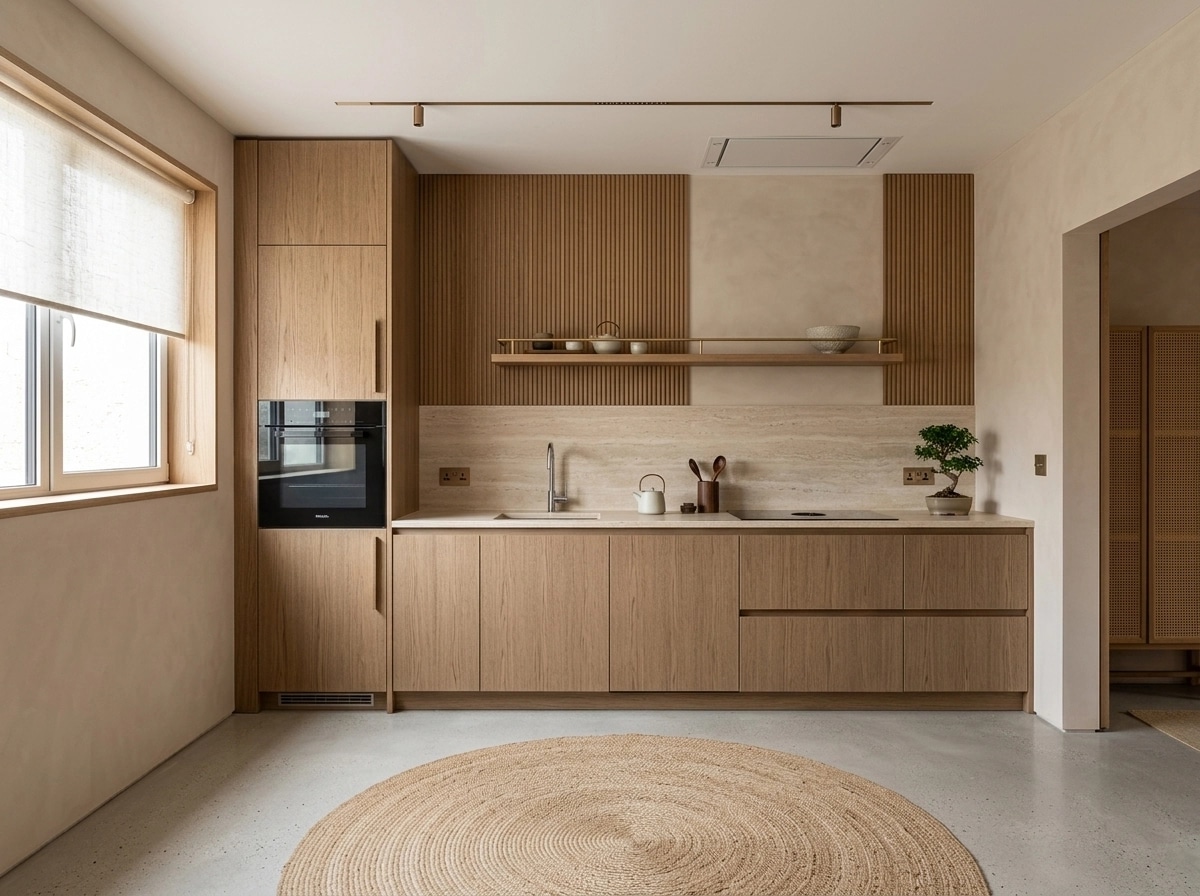 Japandi Kitchen design — interior photo by GenRoom AI