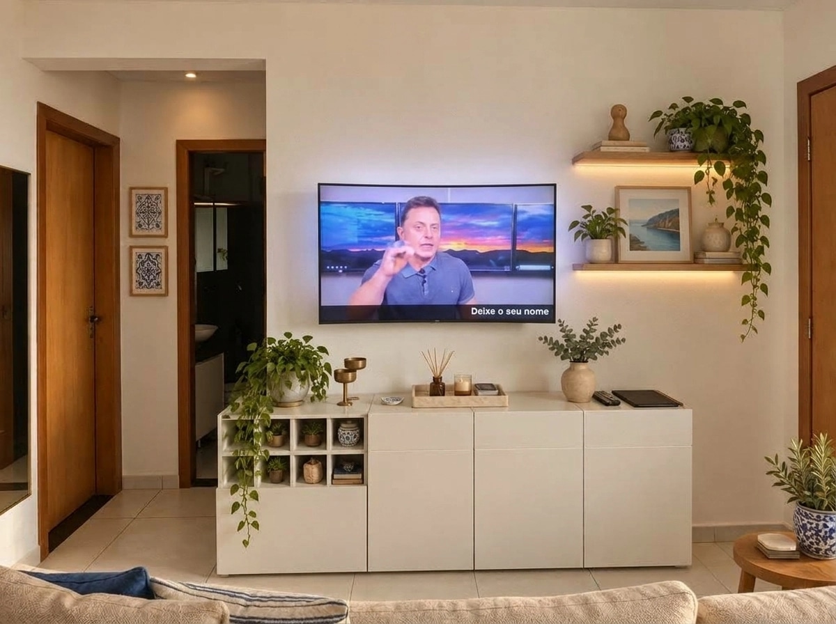 Interiördesign i stilen Portuguese Modern — Vardagsrum av GenRoom AI