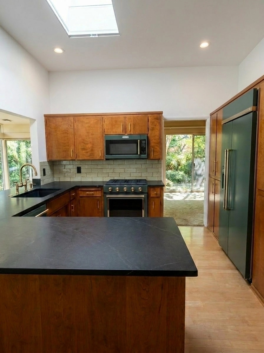 Mid-Century Modern Kitchen design — interior photo by GenRoom AI