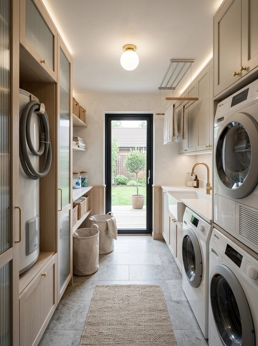 Interior design in Scandinavian style — laundry by GenRoom AI