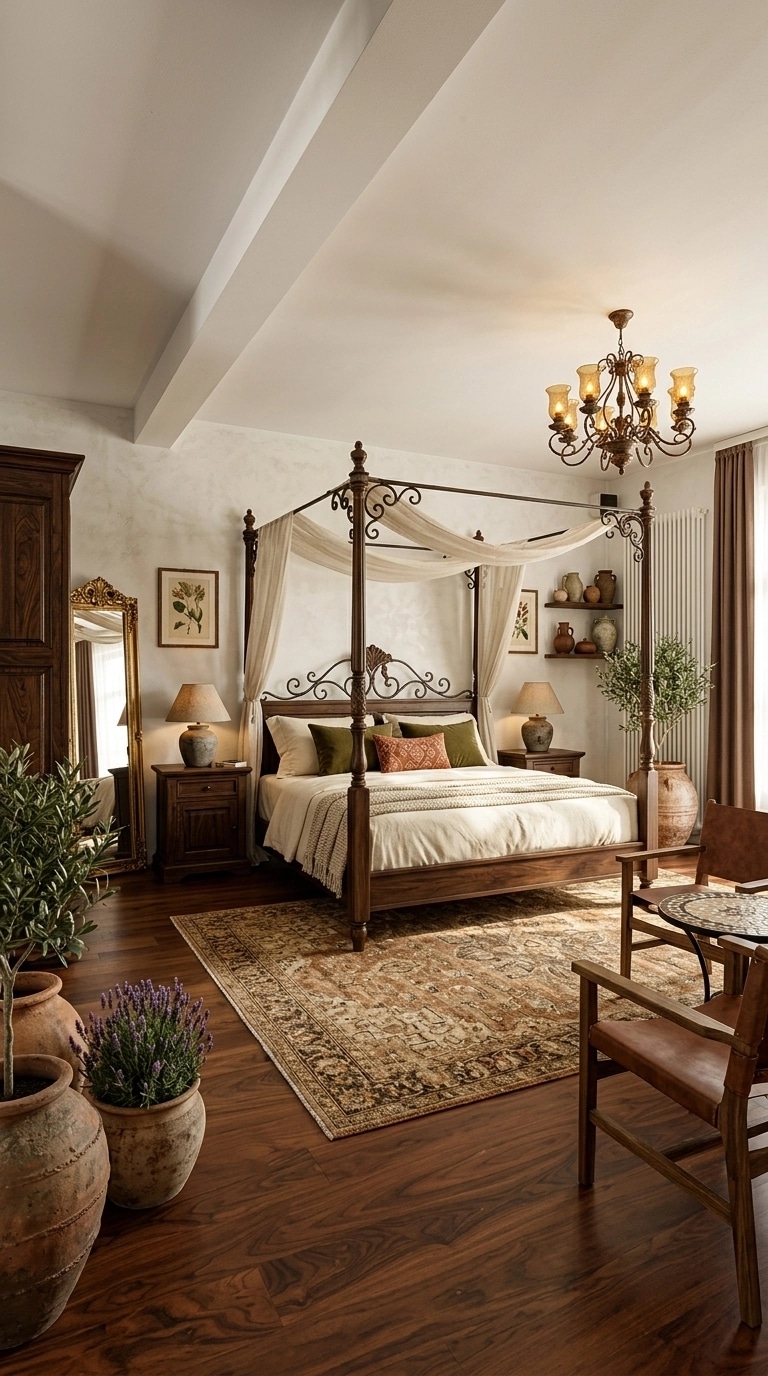 Design de interiores em estilo Mediterranean — Quarto por GenRoom AI