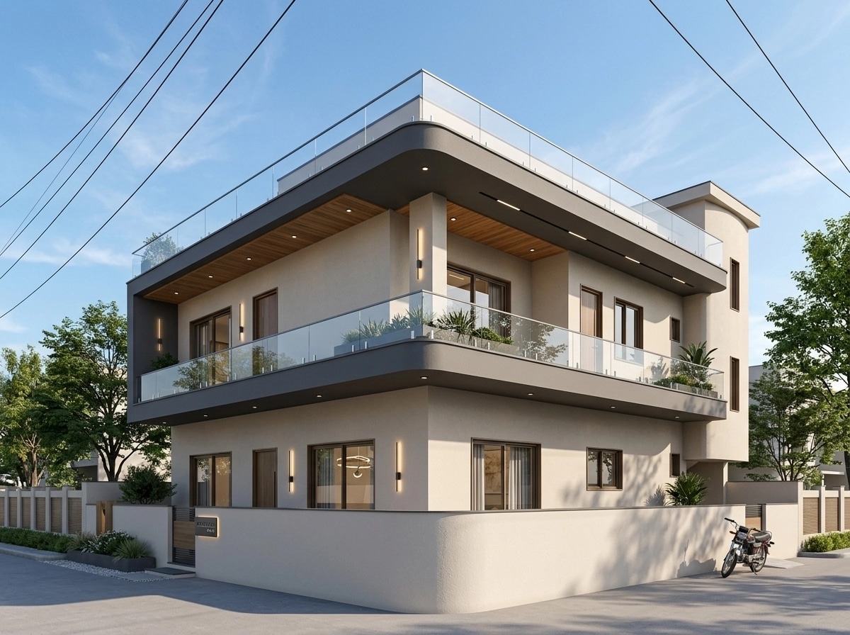 Contemporary Facade Facade design — facade photo by GenRoom AI