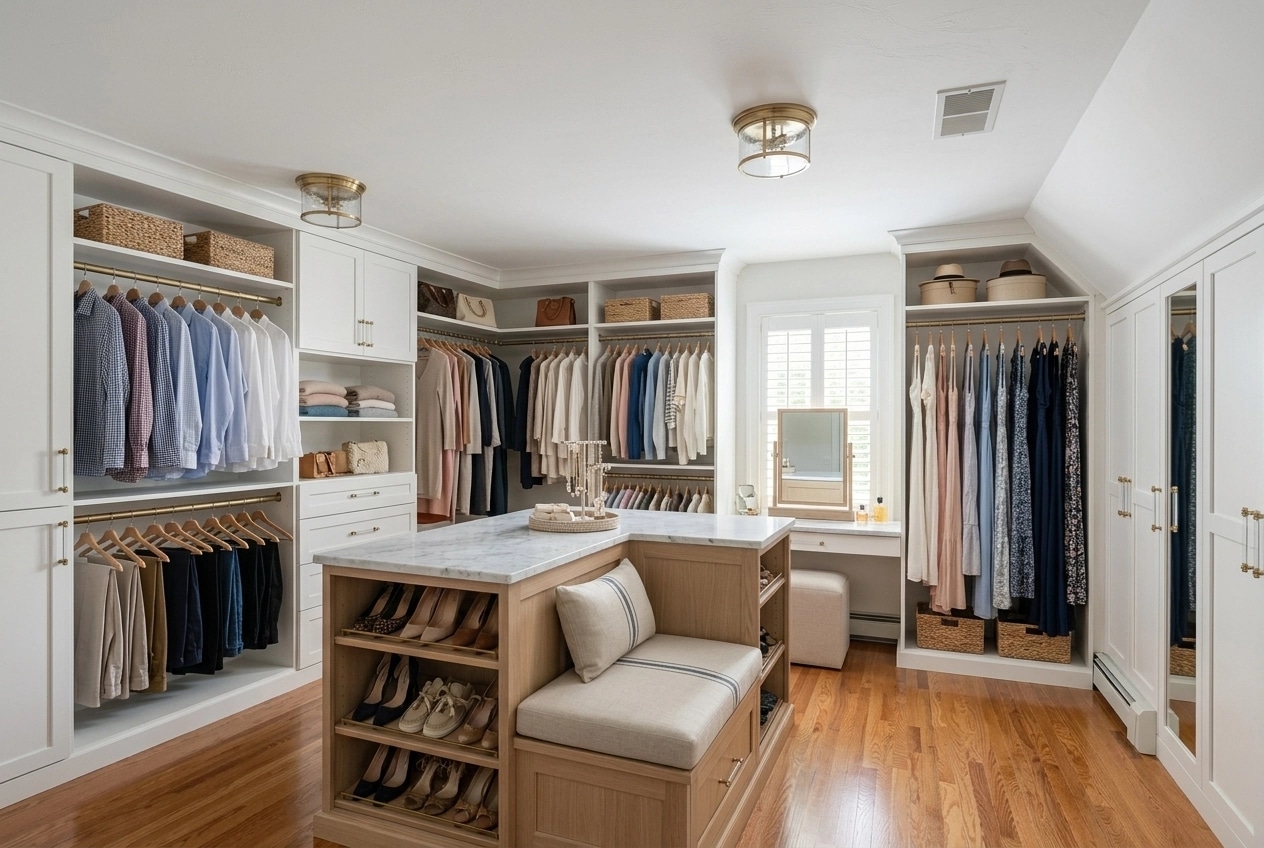 Diseño de interiores en estilo Coastal / Hamptons — wardrobe por GenRoom AI