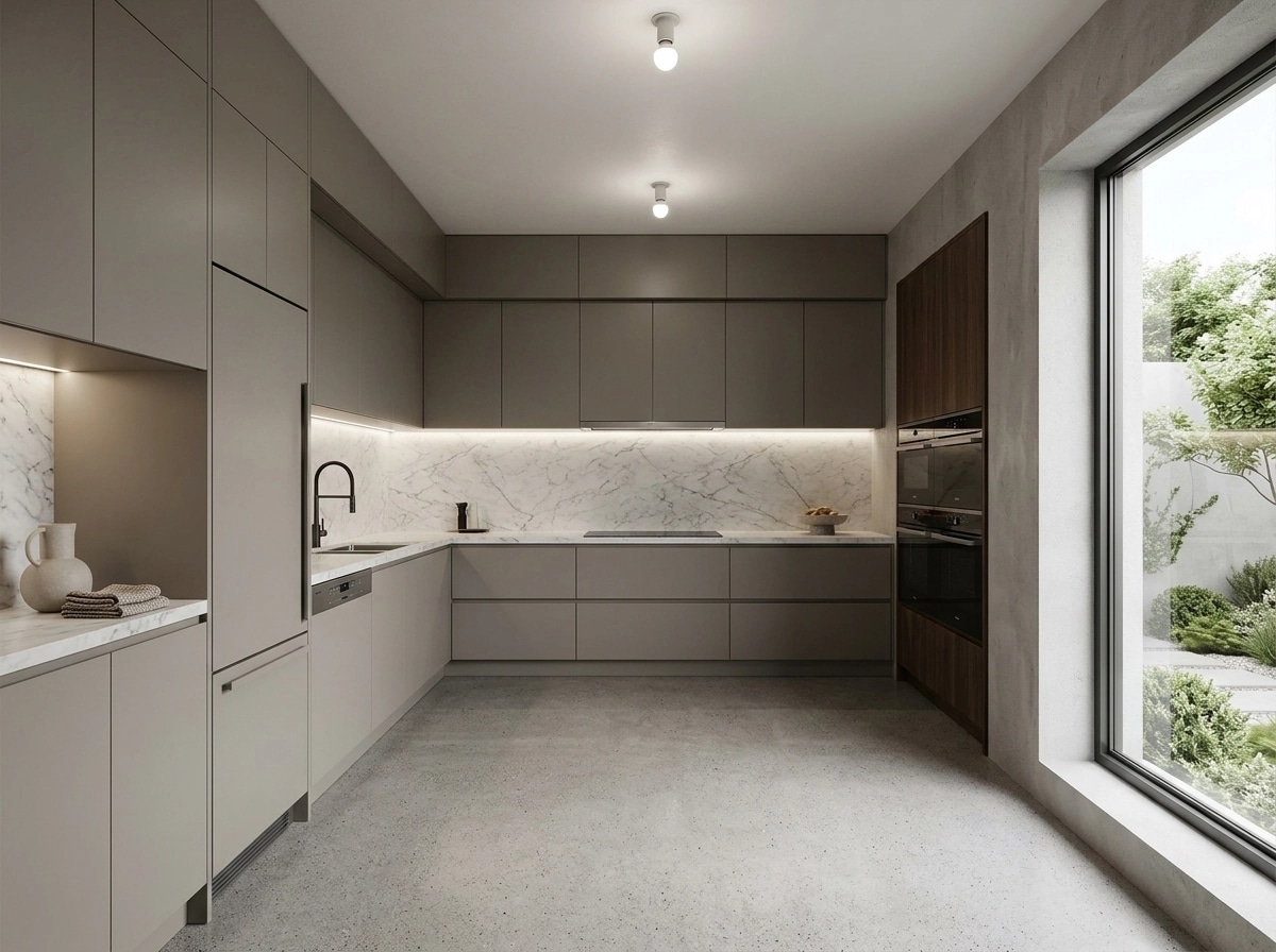 Minimalism Kitchen design — interior photo by GenRoom AI