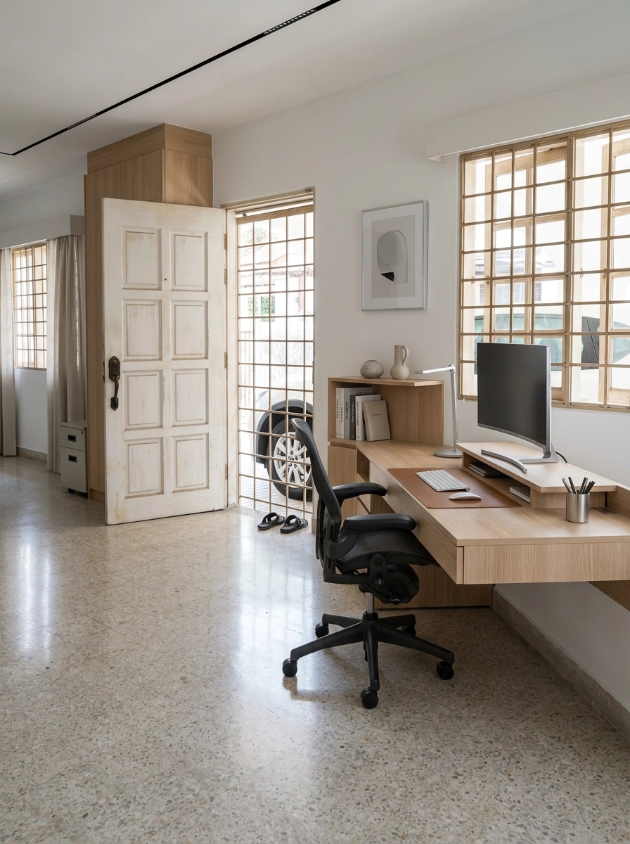 Interior design in Minimalism style — home_office by GenRoom AI
