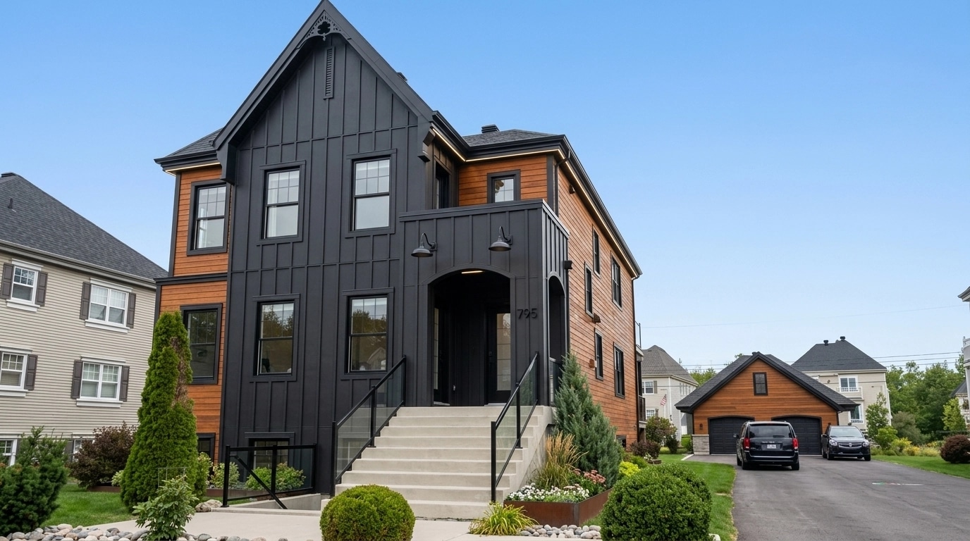 Facade design in Barnhouse Facade style — Facade by GenRoom AI