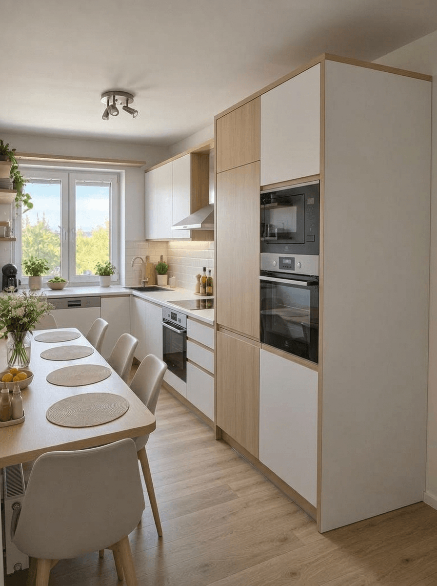 Kitchen interior in Minimalism style — photo by GenRoom AI