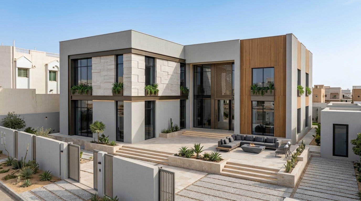 Contemporary Facade Facade design — facade photo by GenRoom AI
