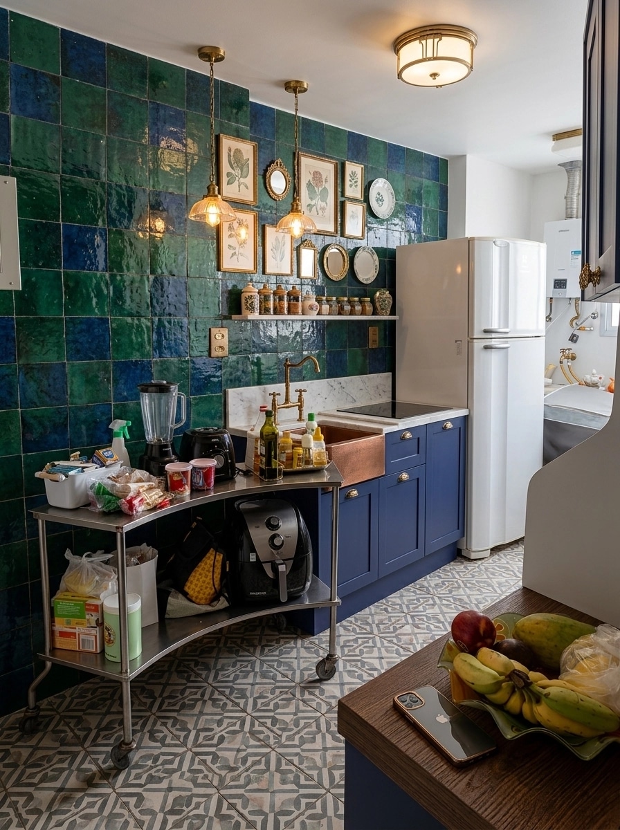 Kitchen interior in Eclectic style — photo by GenRoom AI