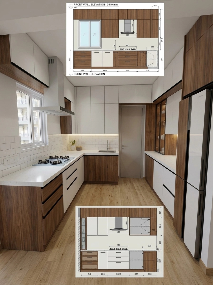 Minimalism Kitchen design — interior photo by GenRoom AI