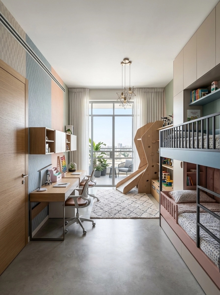 Contemporary Quarto Infantil design — interior photo by GenRoom AI