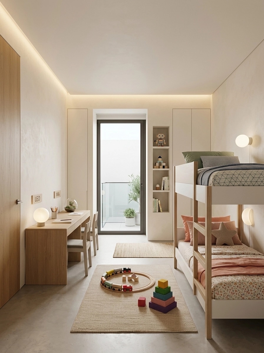 Minimalism Quarto Infantil design — interior photo by GenRoom AI