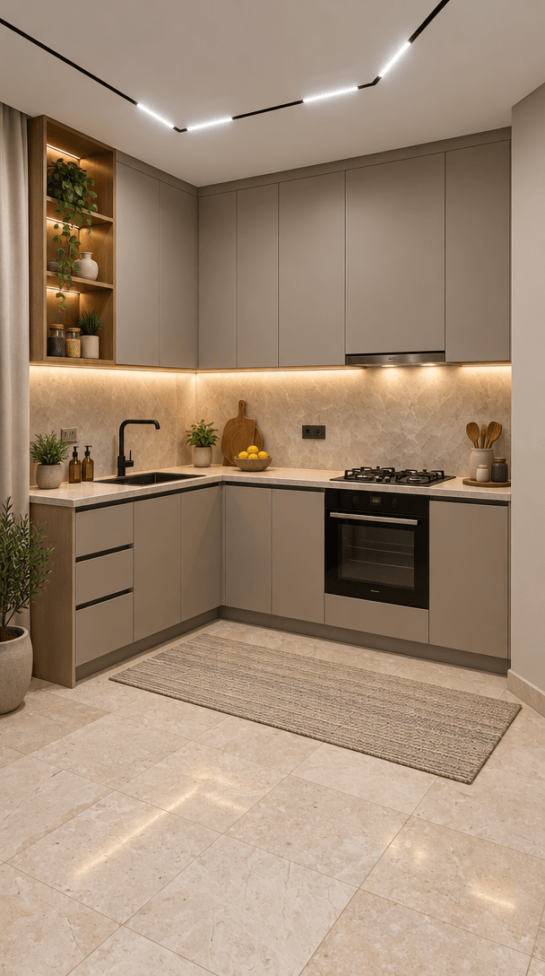 Kitchen interior in no_style style — photo by GenRoom AI