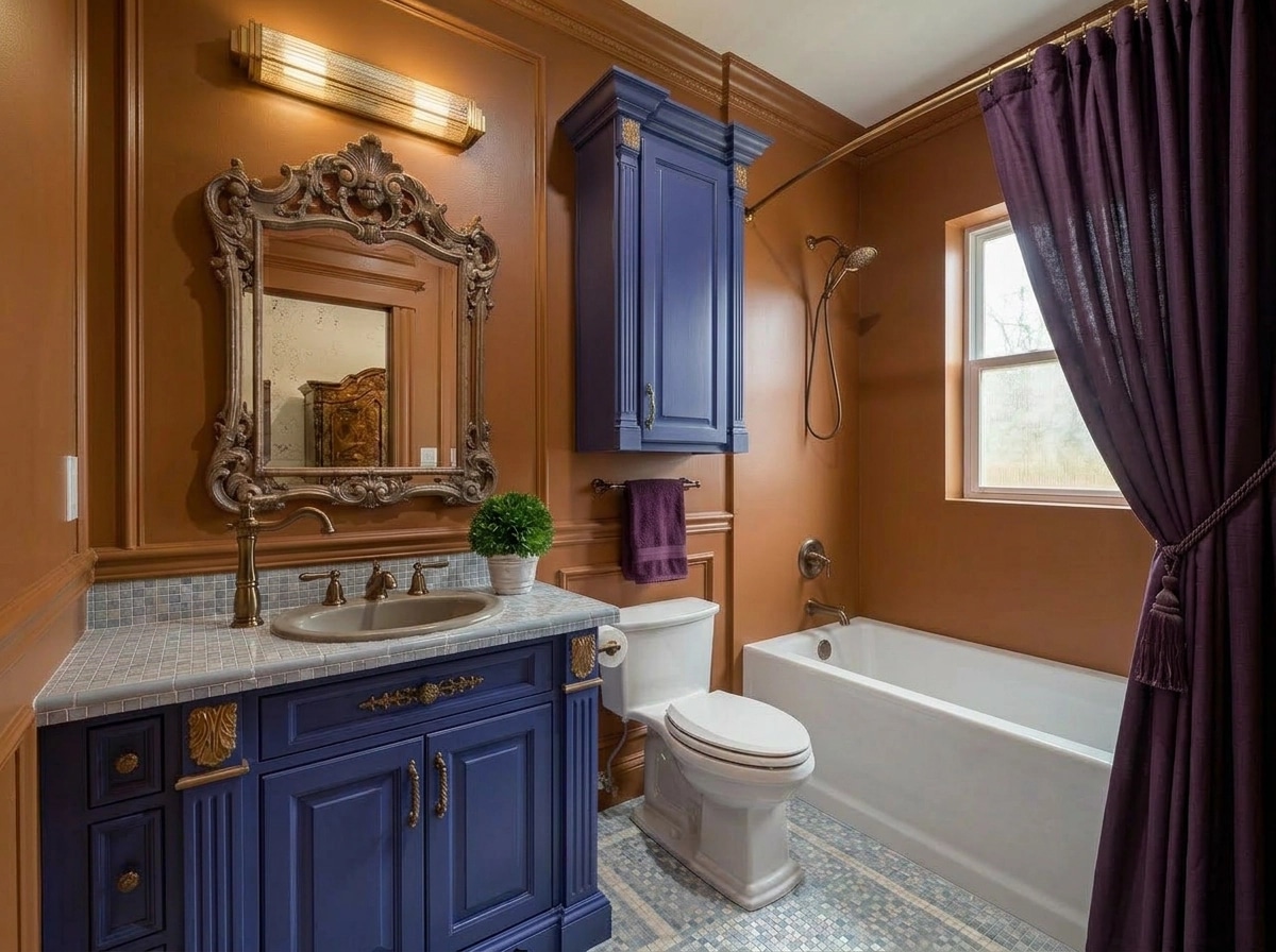 Interior design in Mid-Century Modern style — Bathroom by GenRoom AI