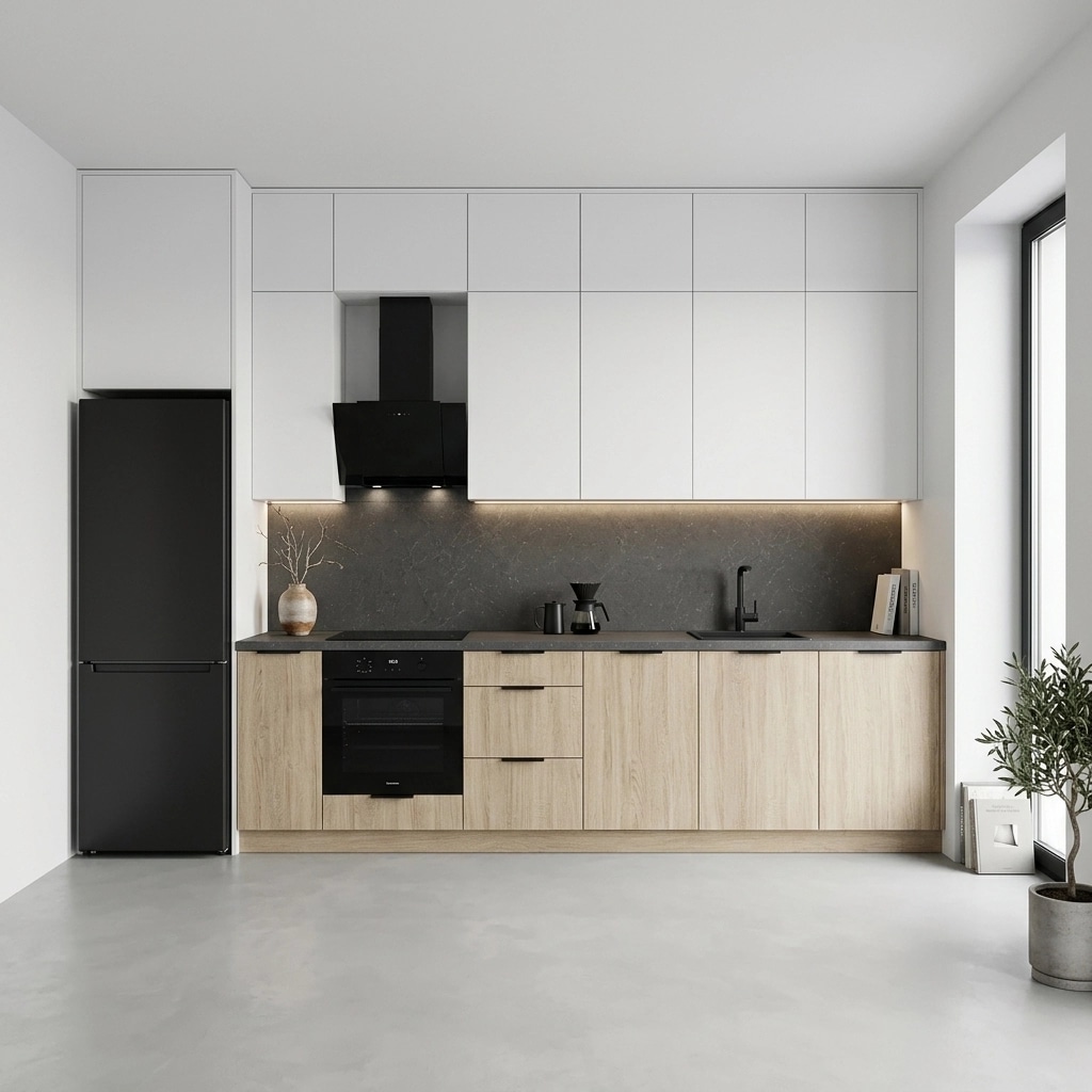 Minimalism Kitchen design — interior photo by GenRoom AI