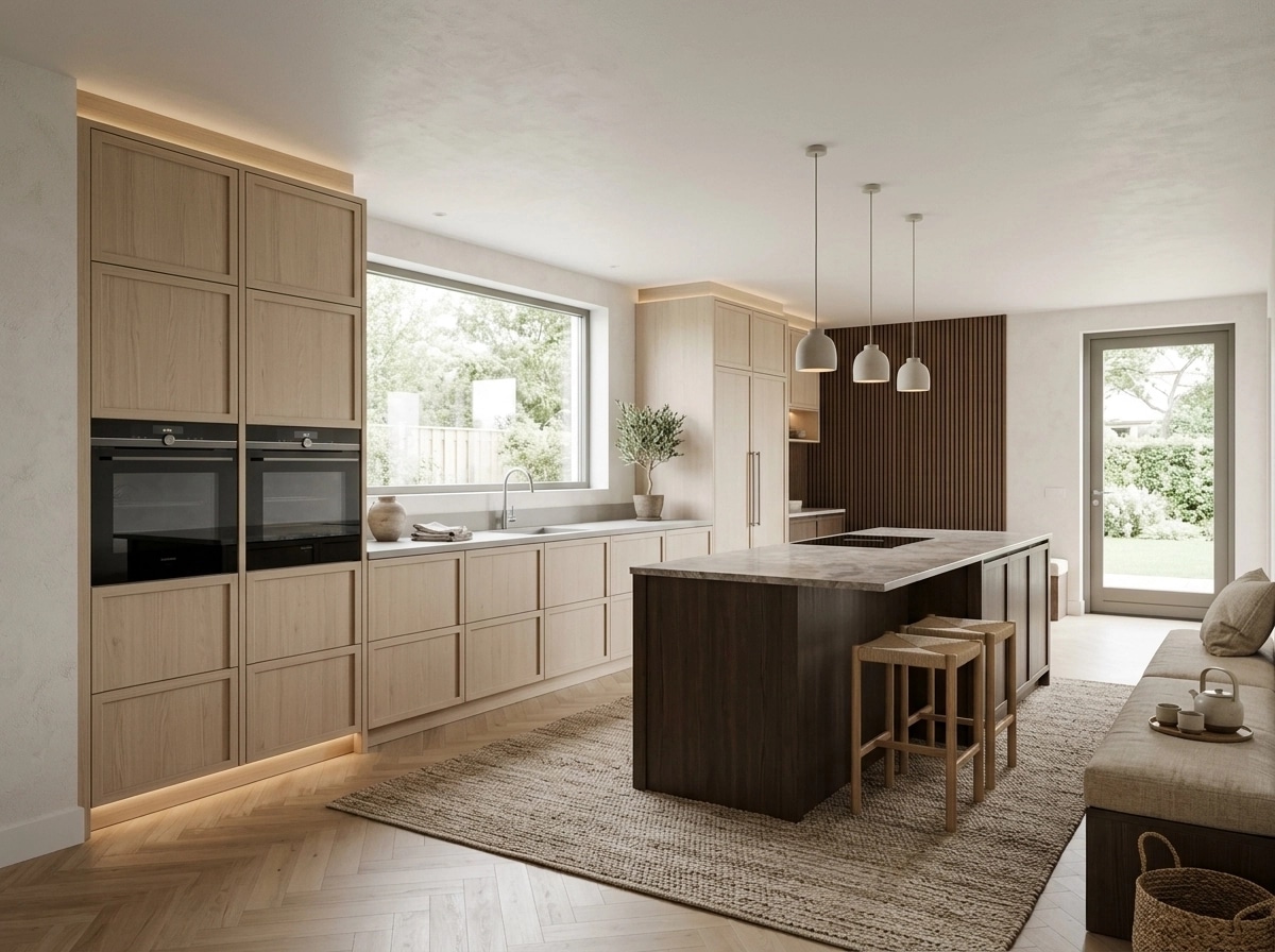 Japandi Kitchen design — interior photo by GenRoom AI