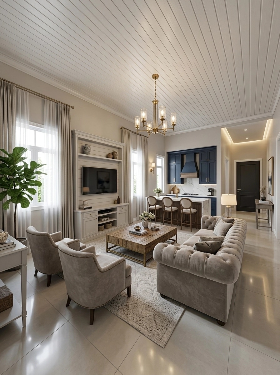 Interior design in Transitional style — Living Room by GenRoom AI