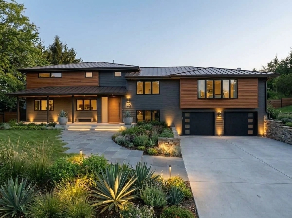 Contemporary Facade Fasad design — facade photo by GenRoom AI