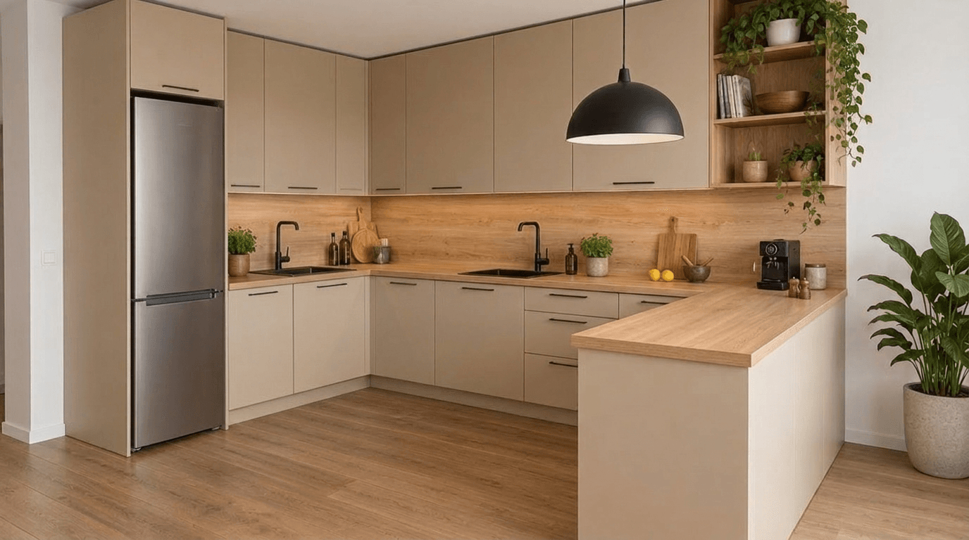 Interior design in Contemporary style — Kitchen by GenRoom AI