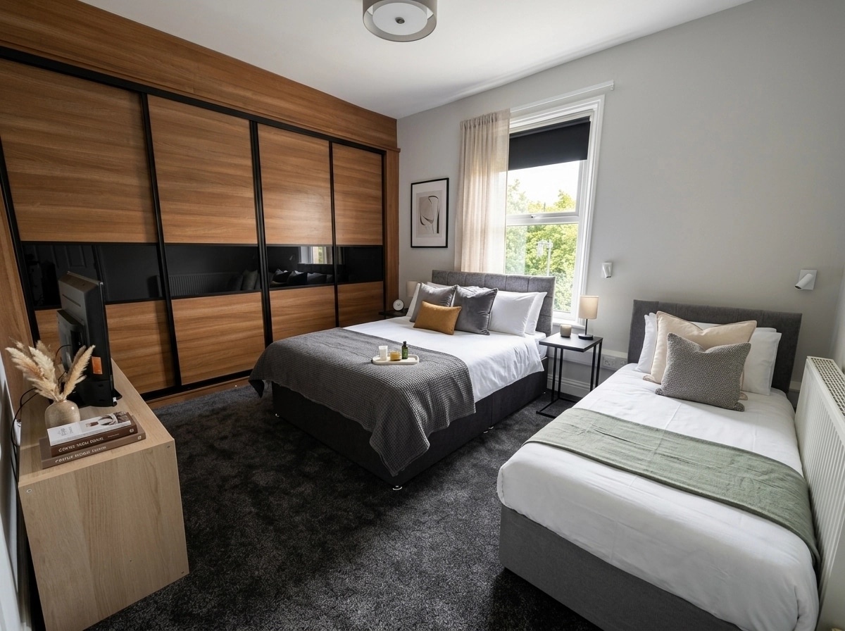 Contemporary Bedroom design — interior photo by GenRoom AI