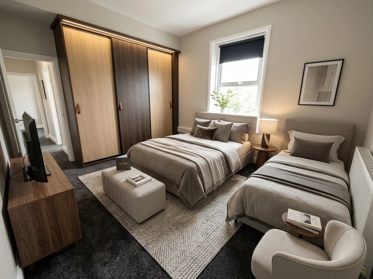 Interior design in Transitional style — Bedroom by GenRoom AI