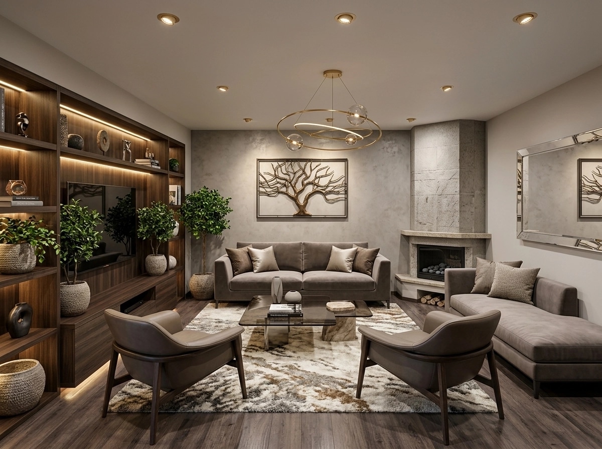 Interior design in Contemporary style — Living Room by GenRoom AI
