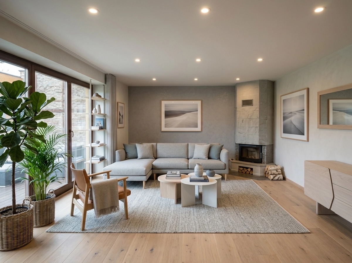 Scandinavian Living Room design — interior photo by GenRoom AI