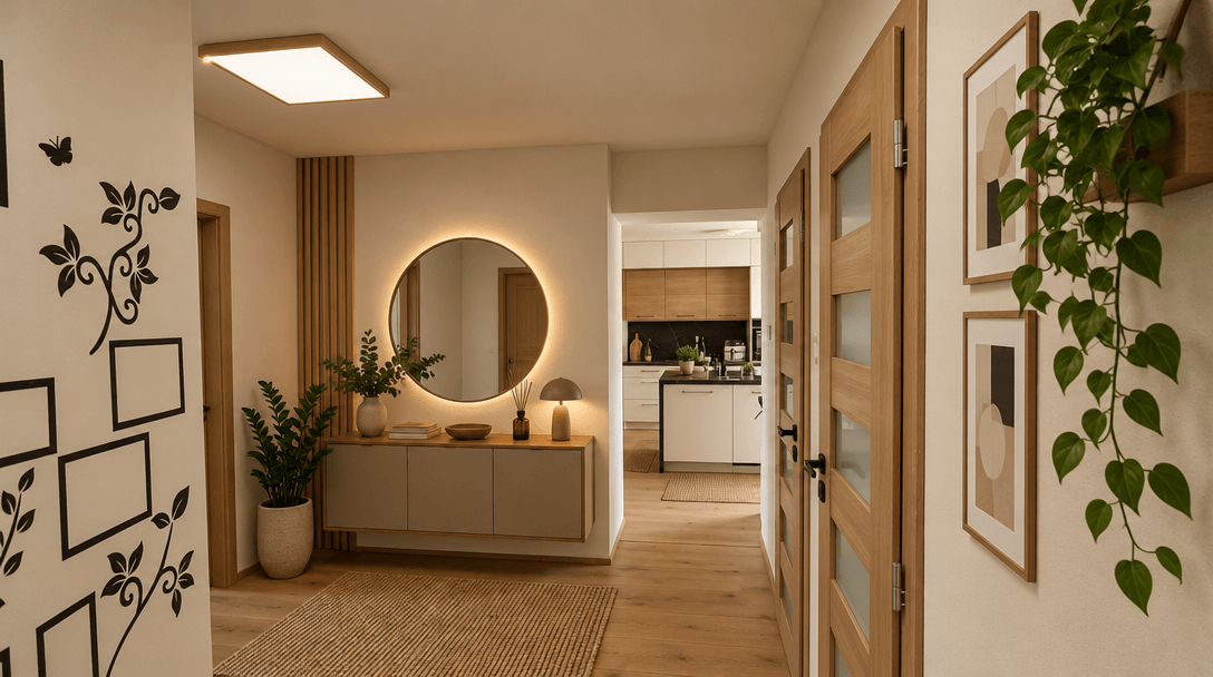 Hallway interior in no_style style — photo by GenRoom AI