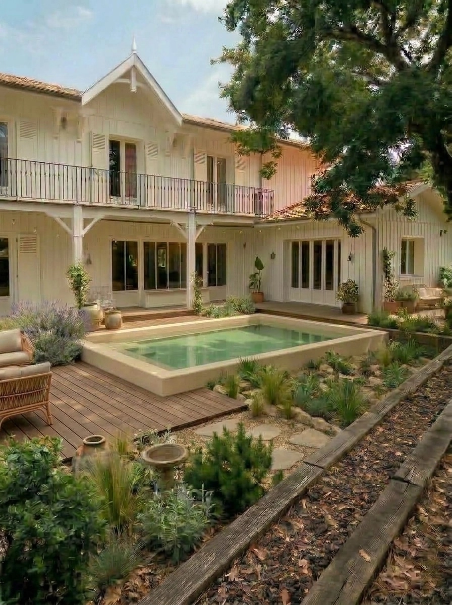 Landscape design in Eco Natural Garden style — Yard by GenRoom AI