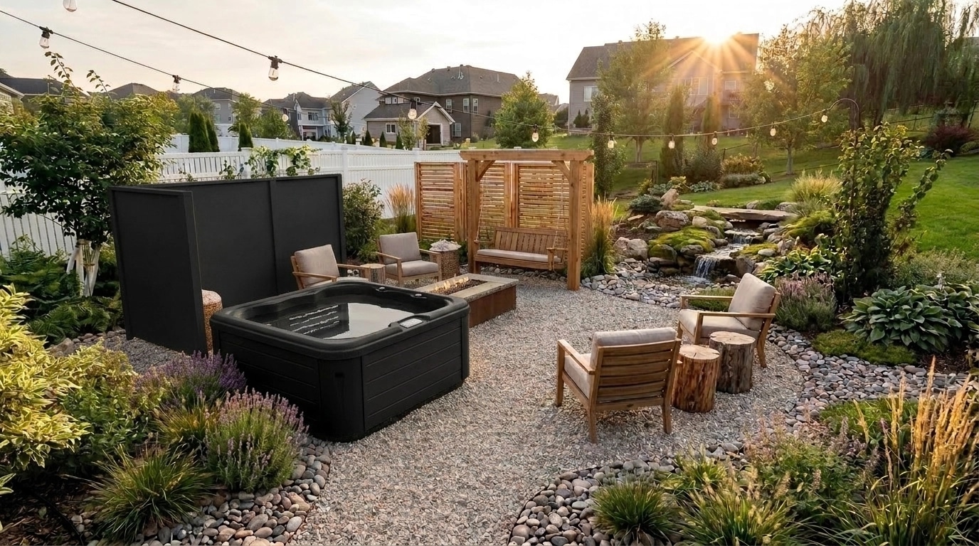 Landscape design in Eco Natural Garden style — Yard by GenRoom AI