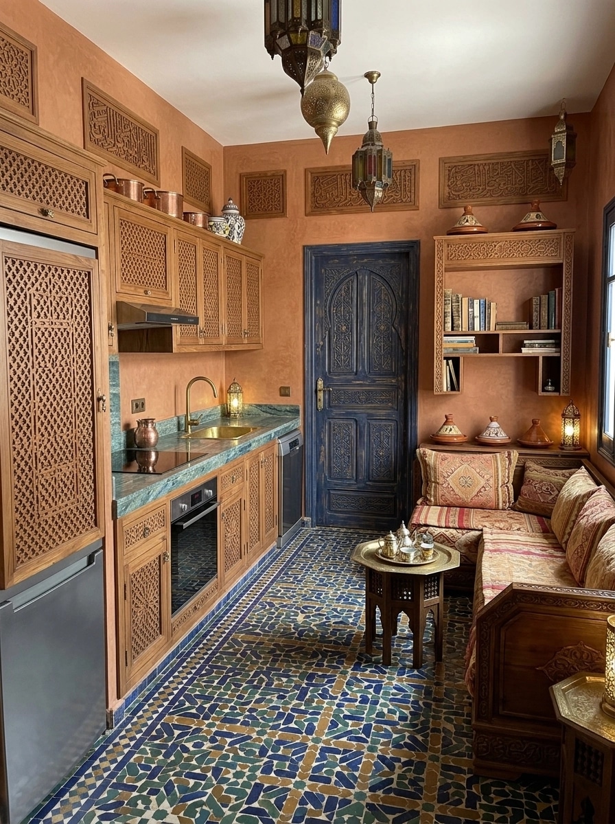 Interior design in Arabian / Moroccan style — Kitchen by GenRoom AI