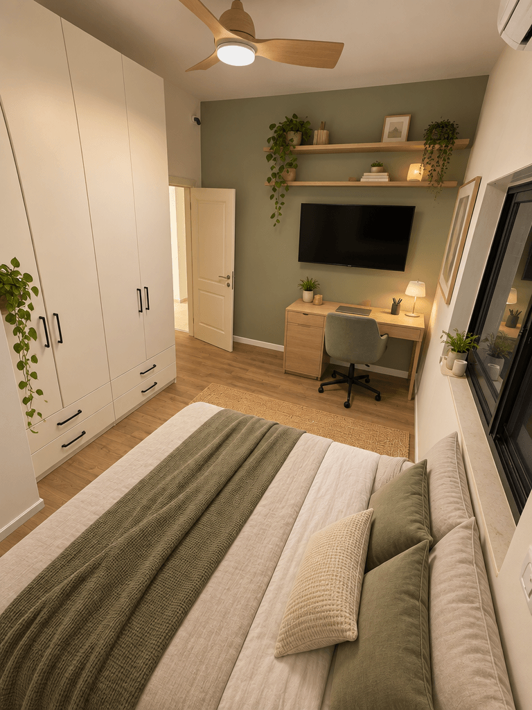 Interior design in Scandinavian style — Bedroom by GenRoom AI