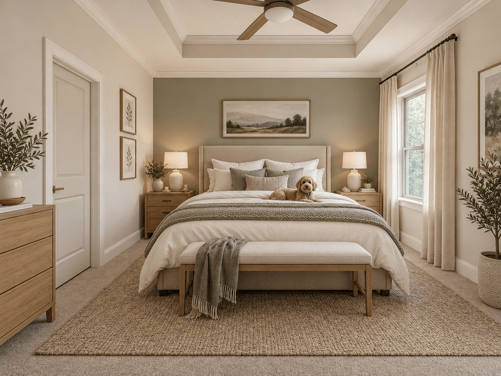 Interior design in Scandinavian style — Bedroom by GenRoom AI