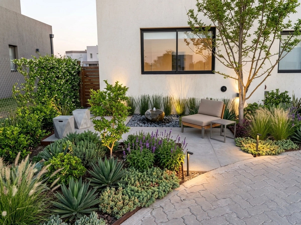 Landscape design in Contemporary Yard style — Yard by GenRoom AI