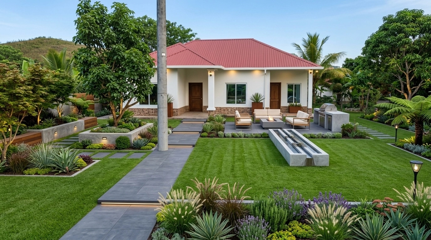 Landscape design in Contemporary Yard style — Yard by GenRoom AI