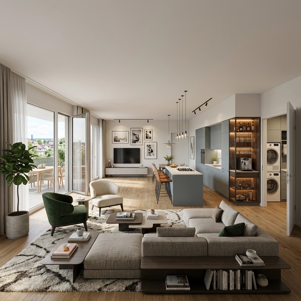 Interior design in Contemporary style — Living Room by GenRoom AI