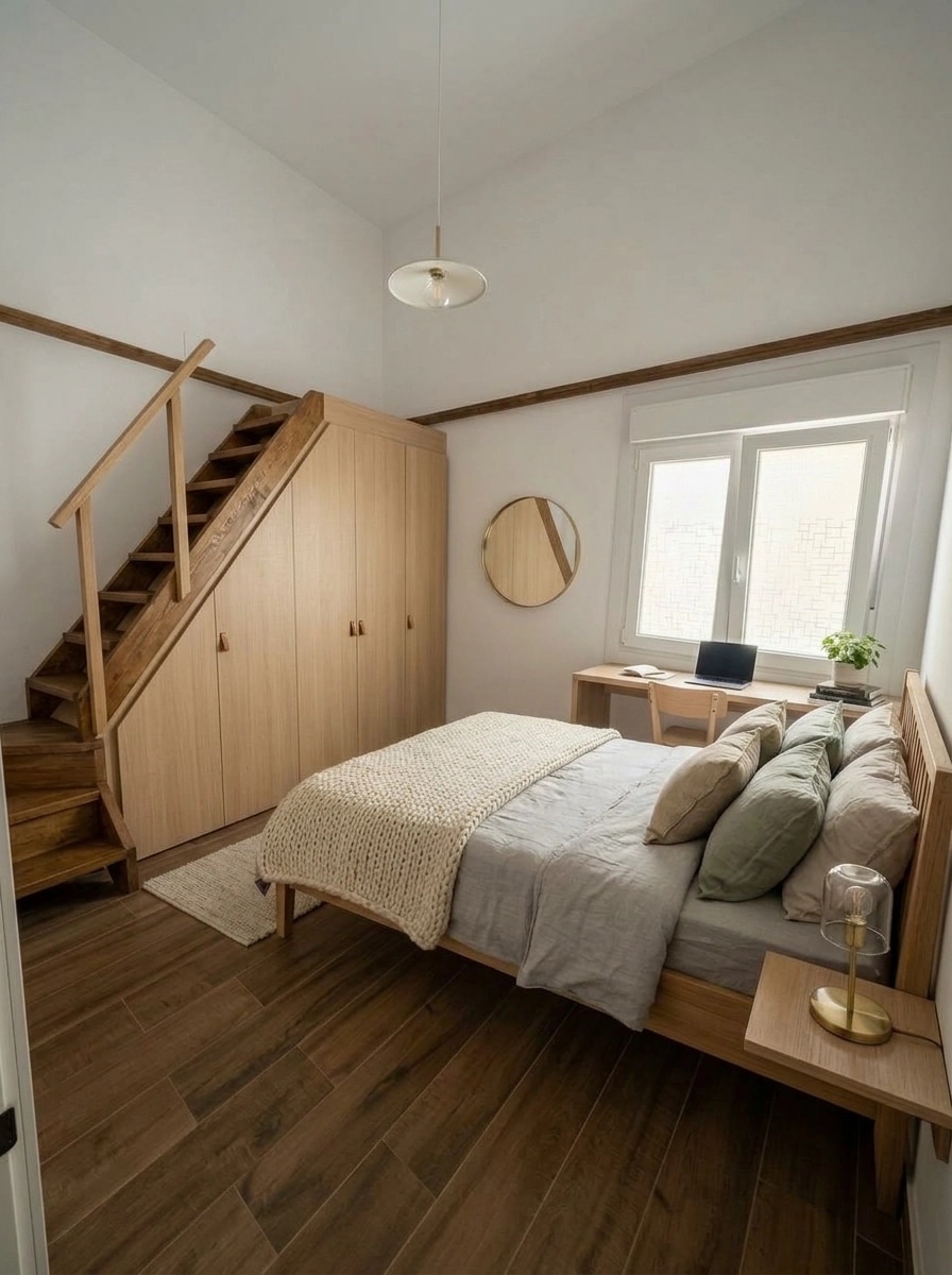 Interior design in Scandinavian style — Bedroom by GenRoom AI