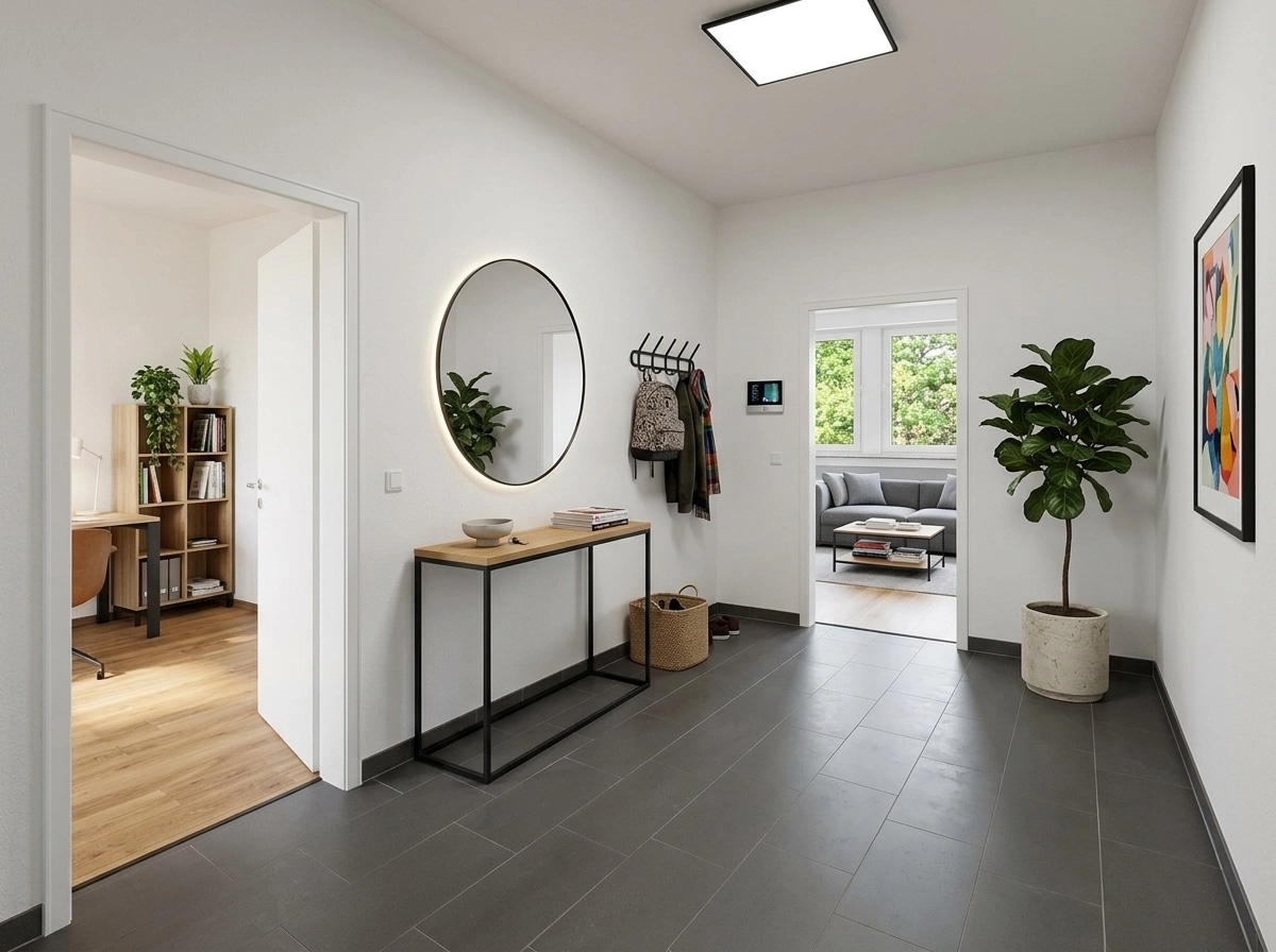 Interior design in Contemporary style — Hallway by GenRoom AI