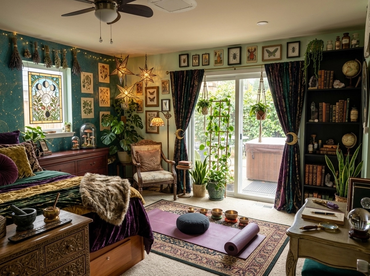 Maximalist Bedroom design — interior photo by GenRoom AI