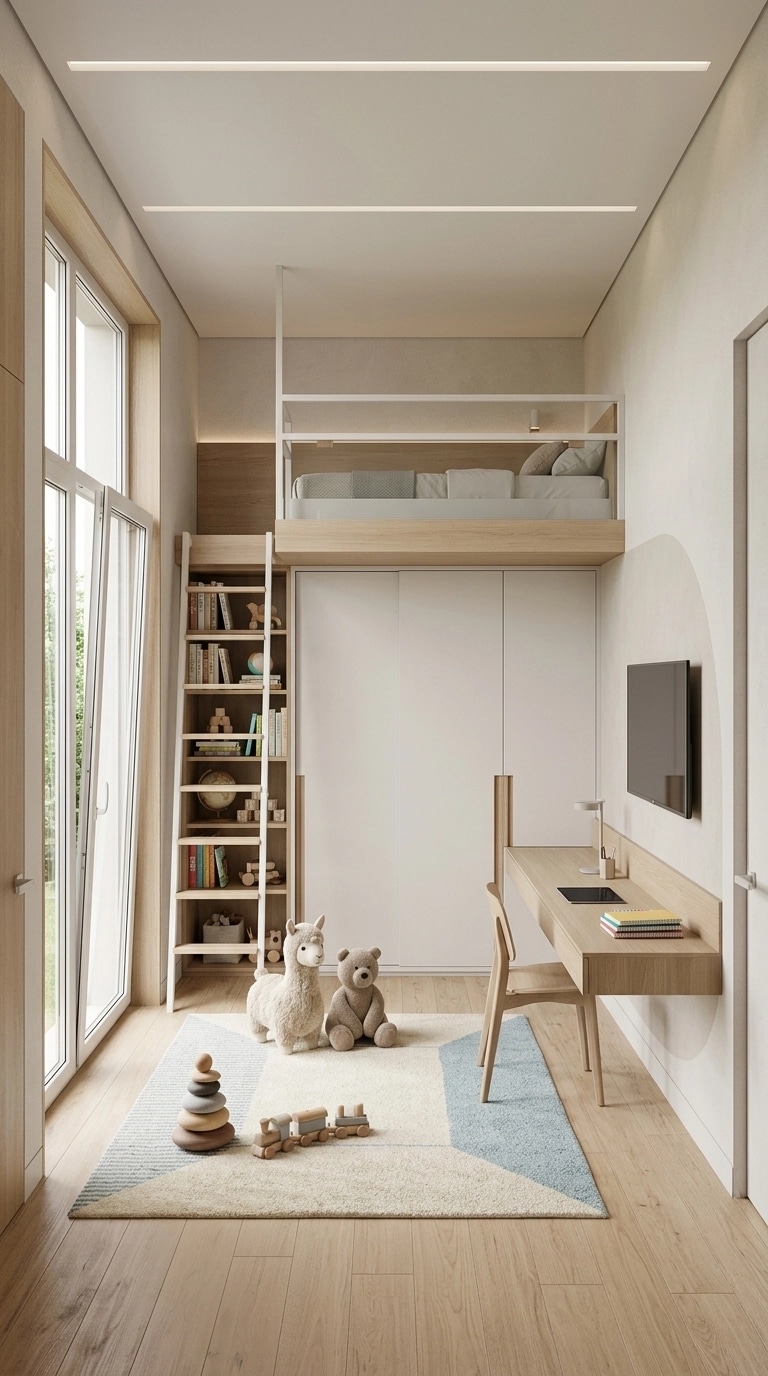 Minimalism Quarto Infantil design — interior photo by GenRoom AI