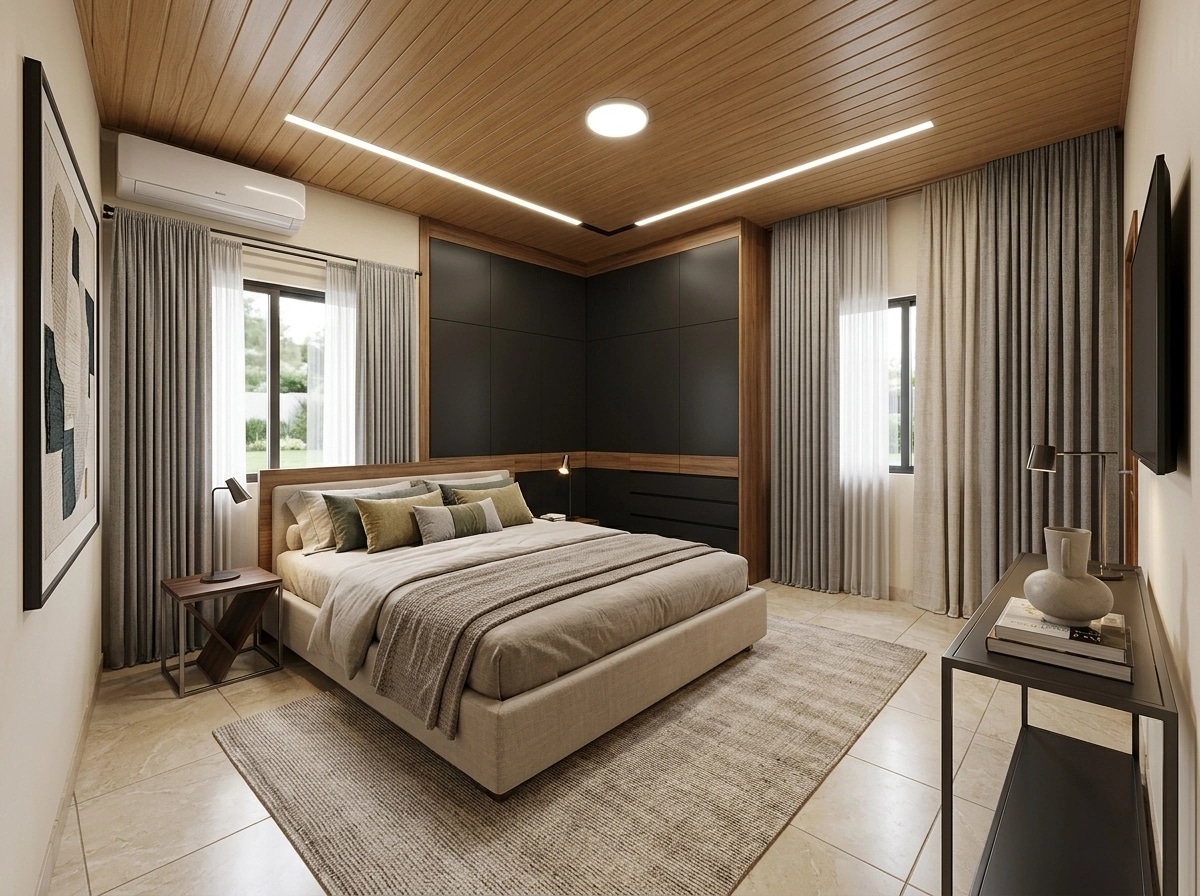 Contemporary Bedroom design — interior photo by GenRoom AI