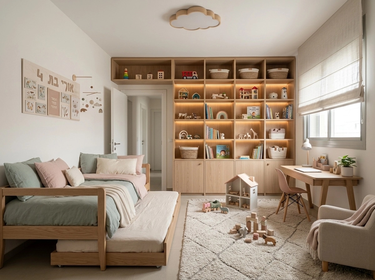 Scandinavian Kids Room design — interior photo by GenRoom AI