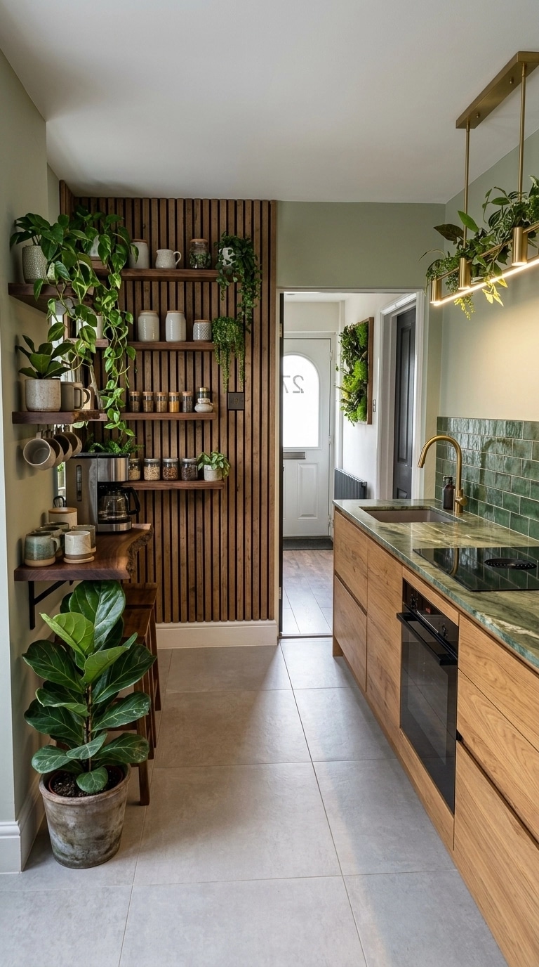 Biophilic Kitchen design — interior photo by GenRoom AI